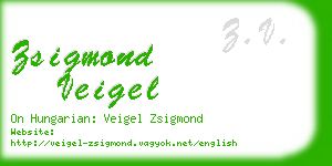 zsigmond veigel business card